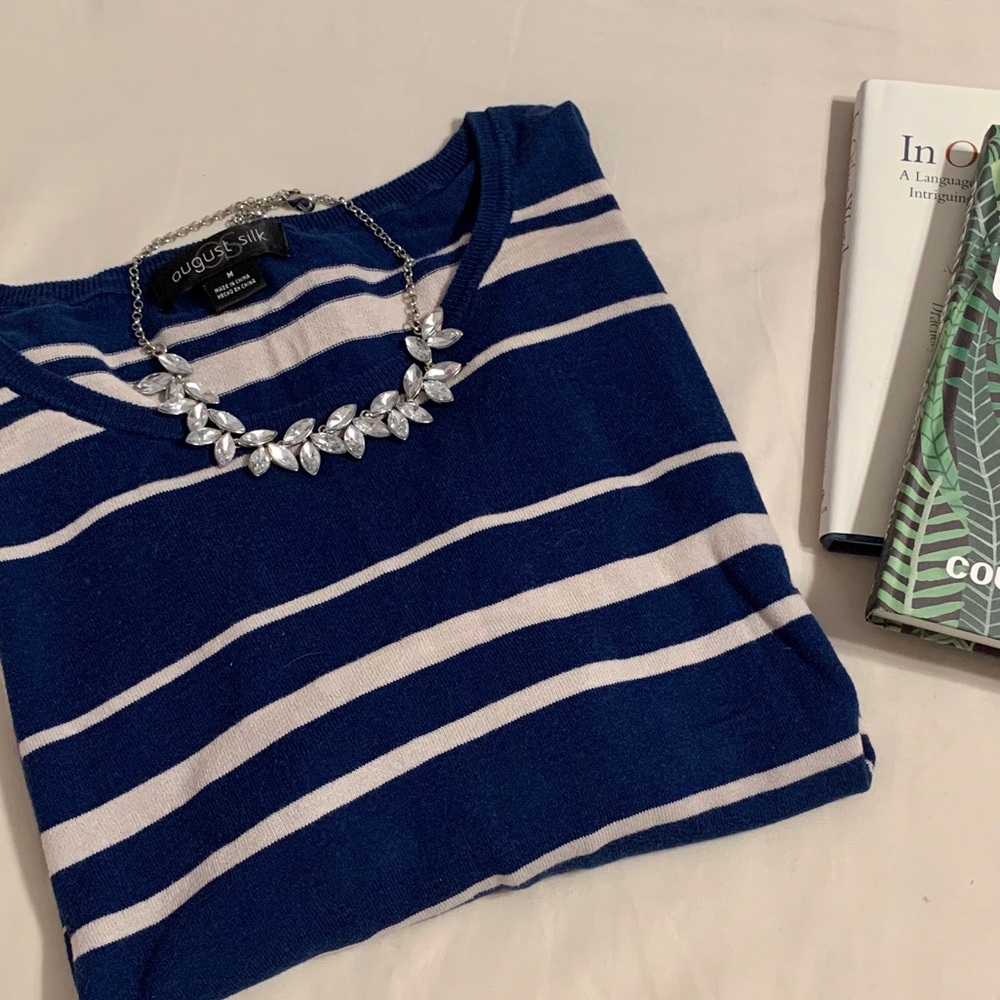 Blue Striped Sweater